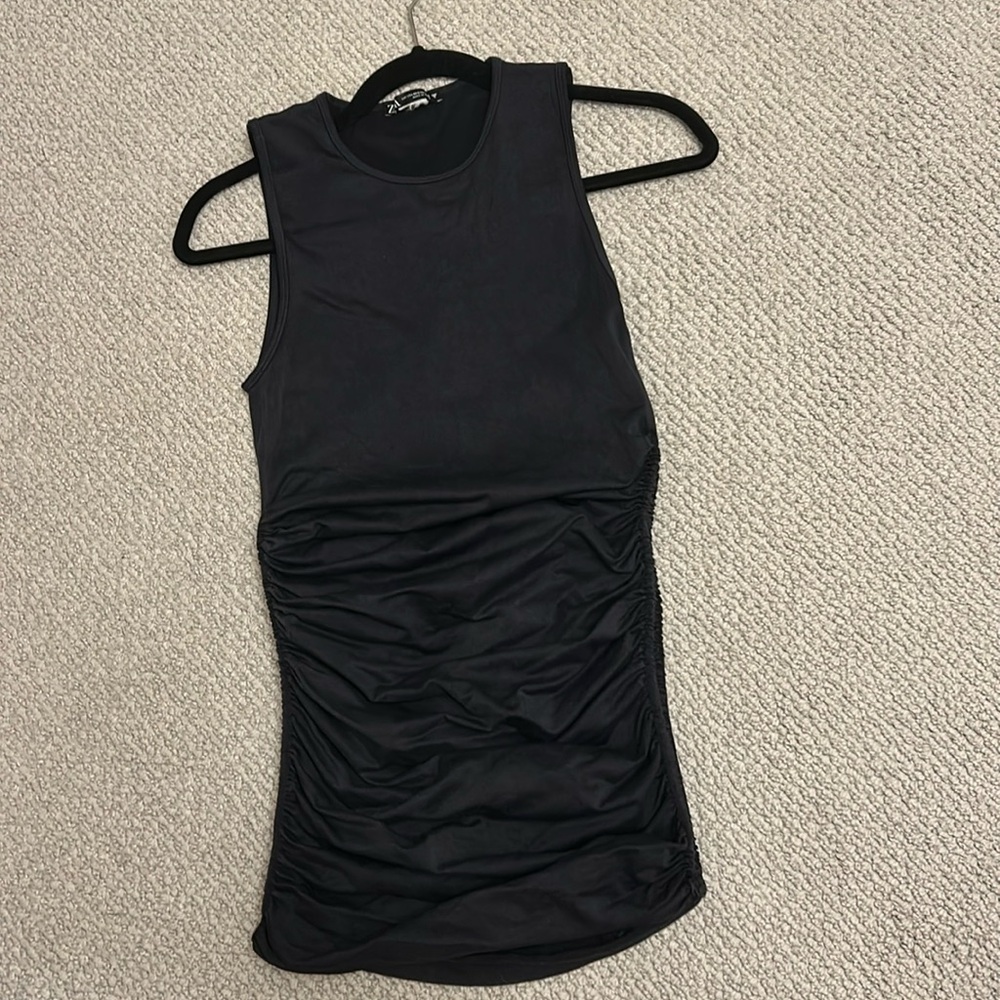 Black Zara mini side tie dress